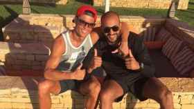 Cristiano Ronaldo junto a su amigo Badr Hari