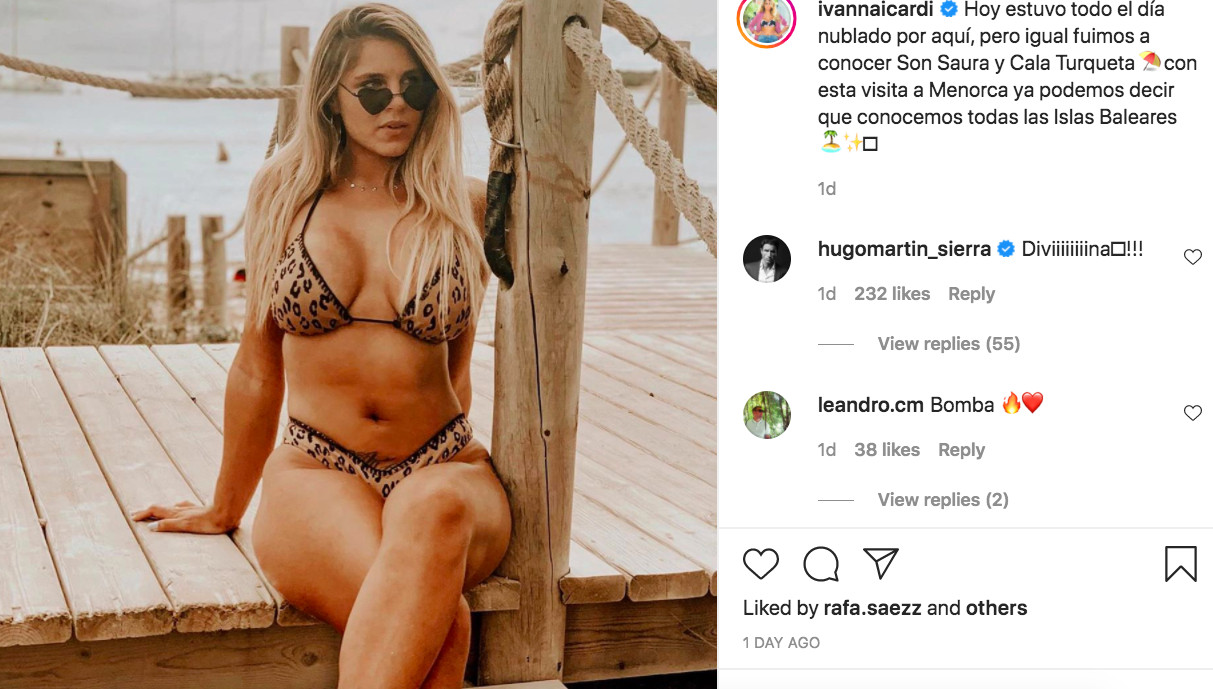 Ivana Icardi presume de curvas con un mini bikini de leopardo / INSTAGRAM
