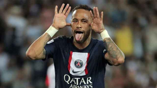 Neymar Jr, celebrando de forma divertida un gol con el PSG / REDES