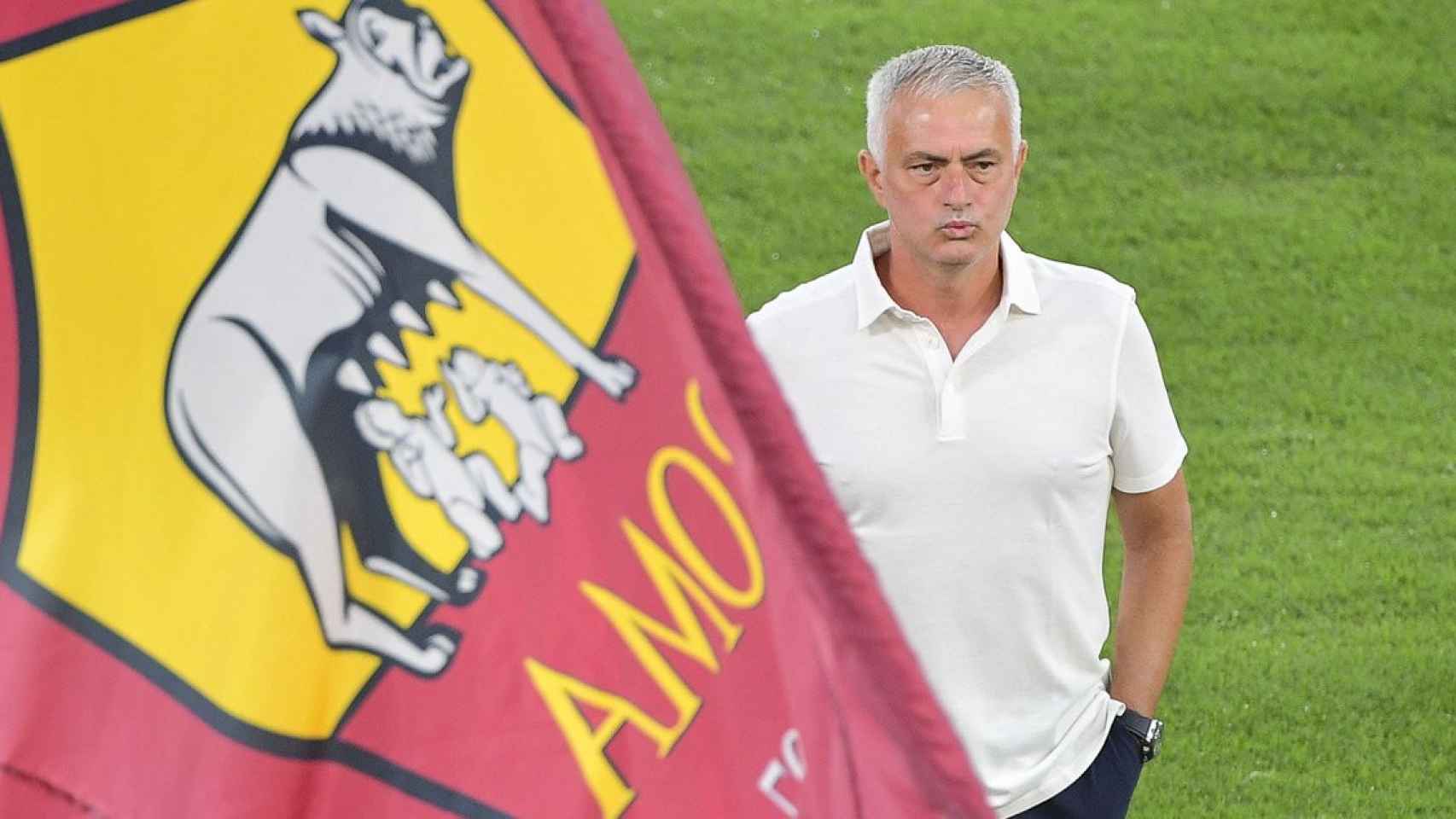 José Mourinho, en un partido de pretemporada de la Roma / AS Roma