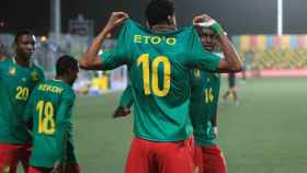 Etienne Eto'o en su partido con Camerun Sub20 / REDES