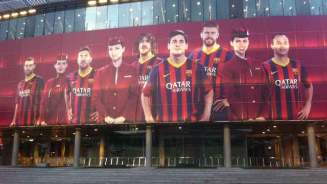 Publicidad de Qatar Airways en el Camp Nou / METRÓPOLI ABIERTA