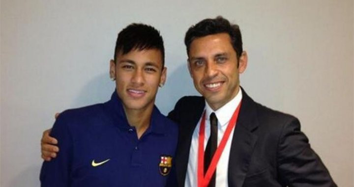 Neymar y Motta en una imagen de archivo / Redes