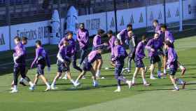 El Real Madrid entrena en Valdebebas antes del derbi ante el Atlético / EFE