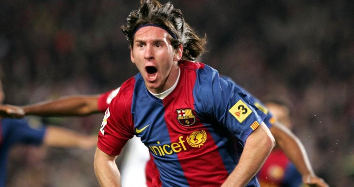 Messi estalló de alegría con su primer triplete de goles al Madrid / FCB