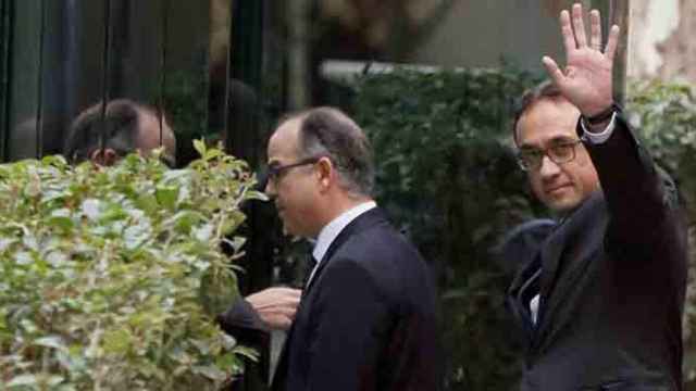 Los 'enemigos' Jordi Turull y Josep Rull a su llegada a la Audiencia Nacional el pasado 2 de noviembre / EFE