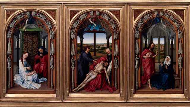 'El Tríptico de Miraflores', un retablo del pintor flamenco Rogier van der Weyden, en la Gemälde Galerie de Berlín / Wikipedia