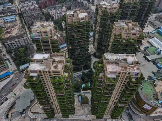 Vista aérea de las viviendas ecológicas de Chengdú / EFE