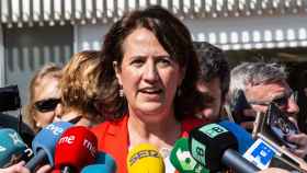 Elisenda Paluzie, presidenta de la Asamblea Nacional Catalana (ANC), atiende a los medios / EP
