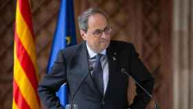 El presidente del Govern, Quim Torra, en el Palau de la Generalitat / EUROPA PRESS
