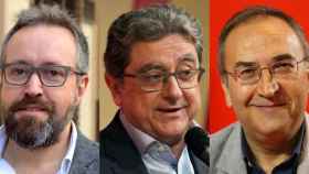 De izquierda a derecha, Juan Carlos Girauta, Enric Millo y Joan Ferran, los premiados por SCC / CG