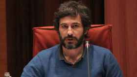El hijo menor de Jordi Pujol, Oleguer Pujol Ferrusola, en su comparecencia en la comisión del fraude del Parlament, en marzo de 2015
