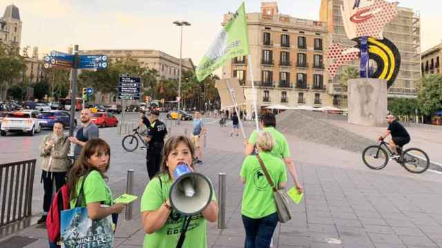 Imagen de Las Kellys Barcelona durante una protesta / LK