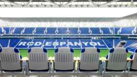 Las gradas del RCDE Stadium cuentan con butacas de Figueras / CG