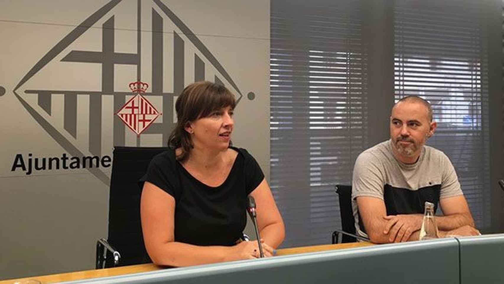 Laia Ortiz y Eloi Badia, concejales de Barcelona en Comú en el Ayuntamiento de Barcelona / CG