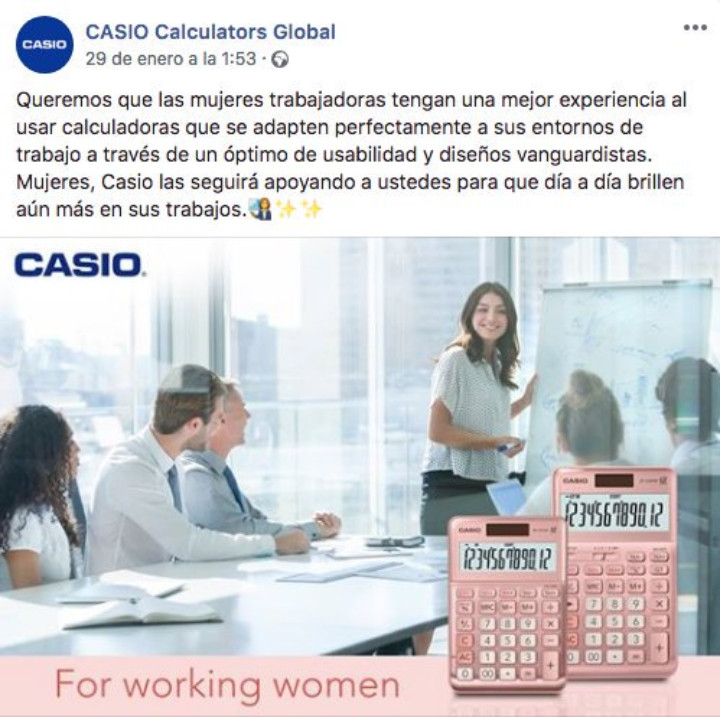 Imagen de la campaña de Casio que le ha provocado una crisis de imagen / CG