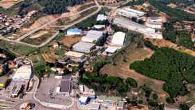 Vista aérea de la calle Draper de Arenys de Mar donde reside la sede social de la textil AGC / CG