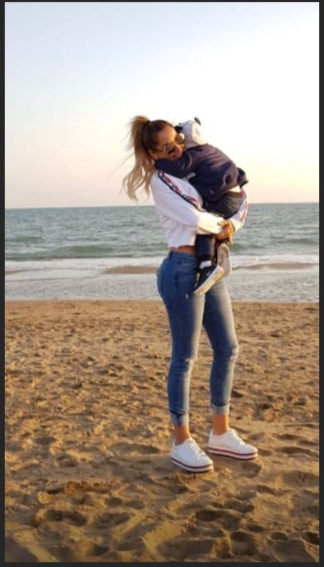 Maria Teresa Matus con su hijo Emiliano / Instagram