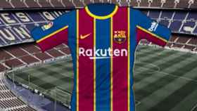 Una foto de la camiseta del Barça 2020-21