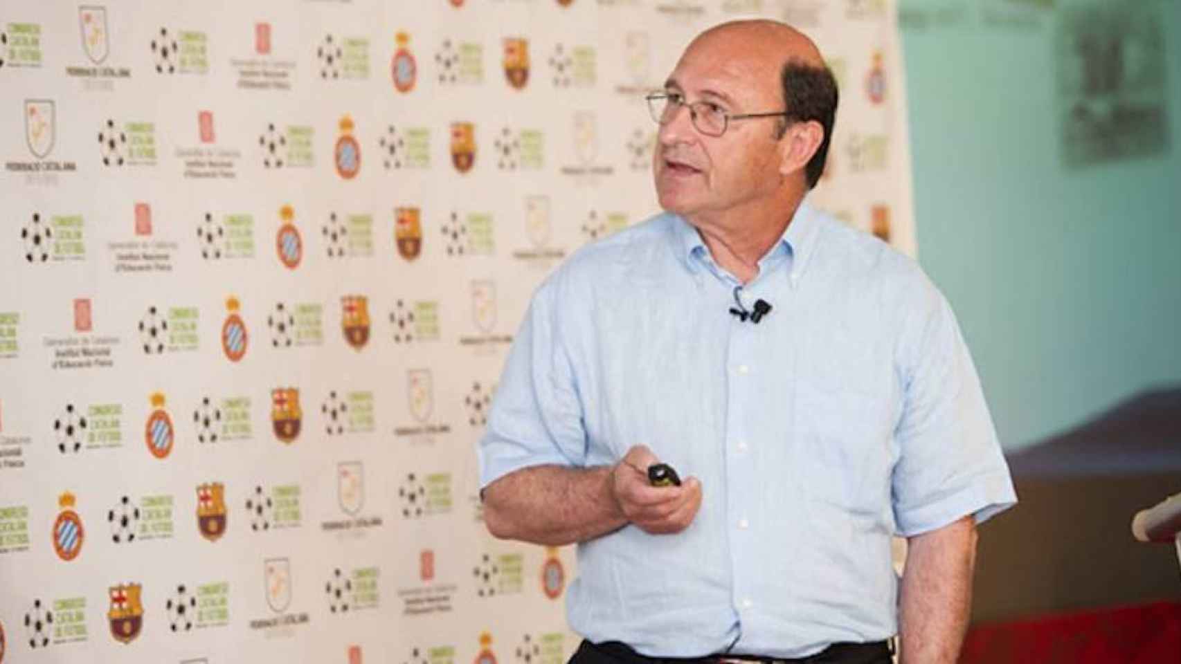 Una foto de Joan Vilà, responsable del fútbol base del Barça durante 48 años