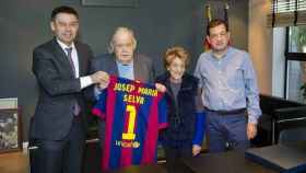 Josep Maria Selva Vallespinosa con Josep Maria Bartomeu / FC BARCELONA