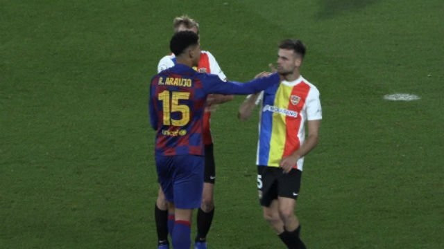 Araújo y Adrià Vilanova en el Barça Andorra / Barça TV