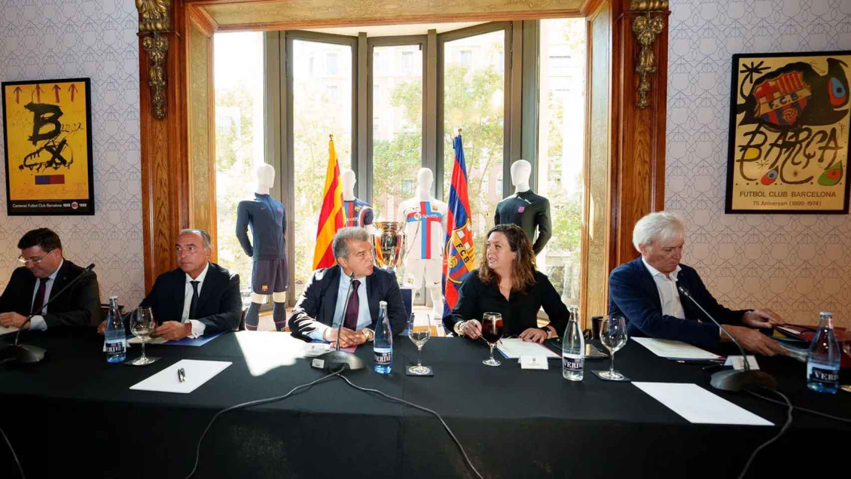 La junta directiva del Barça de Laporta reunida en reunión ordinaria / FCB