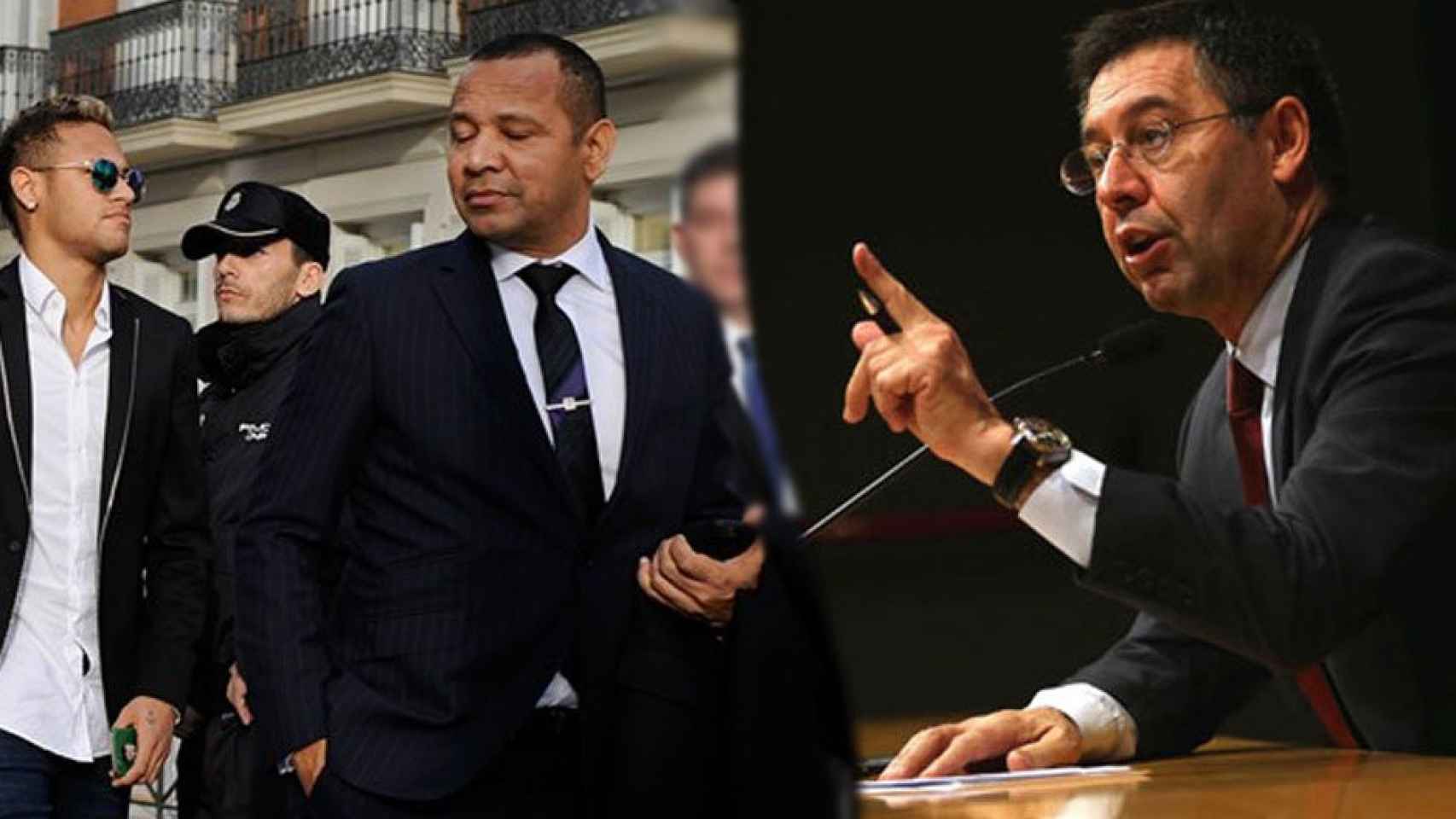 Neymar acude con su padre a los tribunales haciendo caso omiso a las advertencias de Bartomeu / MONTAJE CULEMANIA