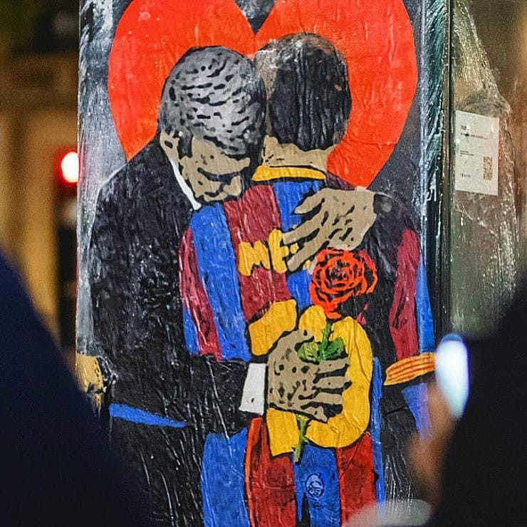 La rosa que Joan Laporta regala a Messi por Sant Jordi | REDES