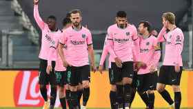 Dembelé, celebrando su gol ante la Juventus | EFE