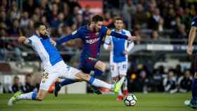 Messi, en un partido contra el Leganés | EFE