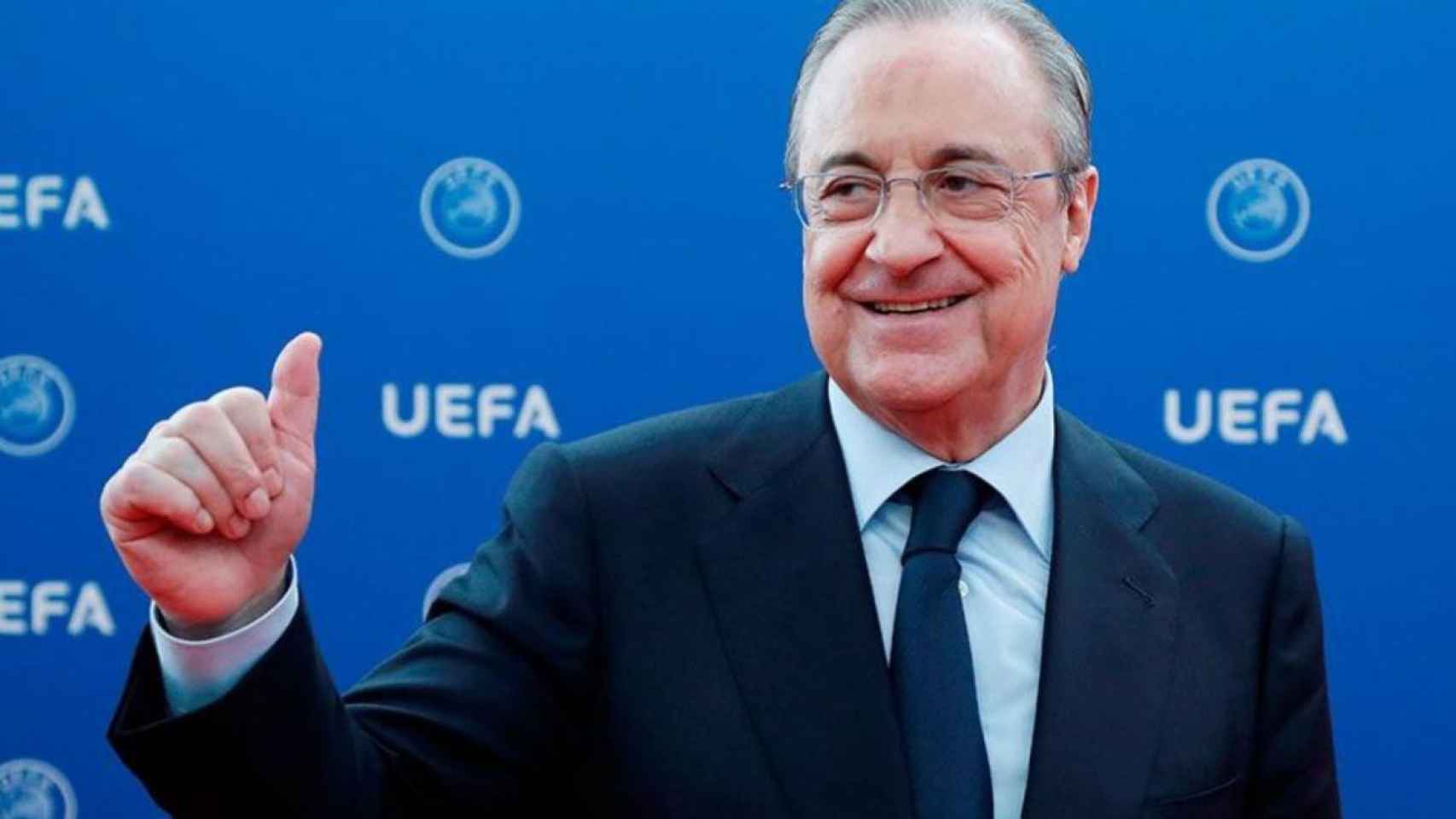 Florentino Pérez en un acto de la UEFA / EFE