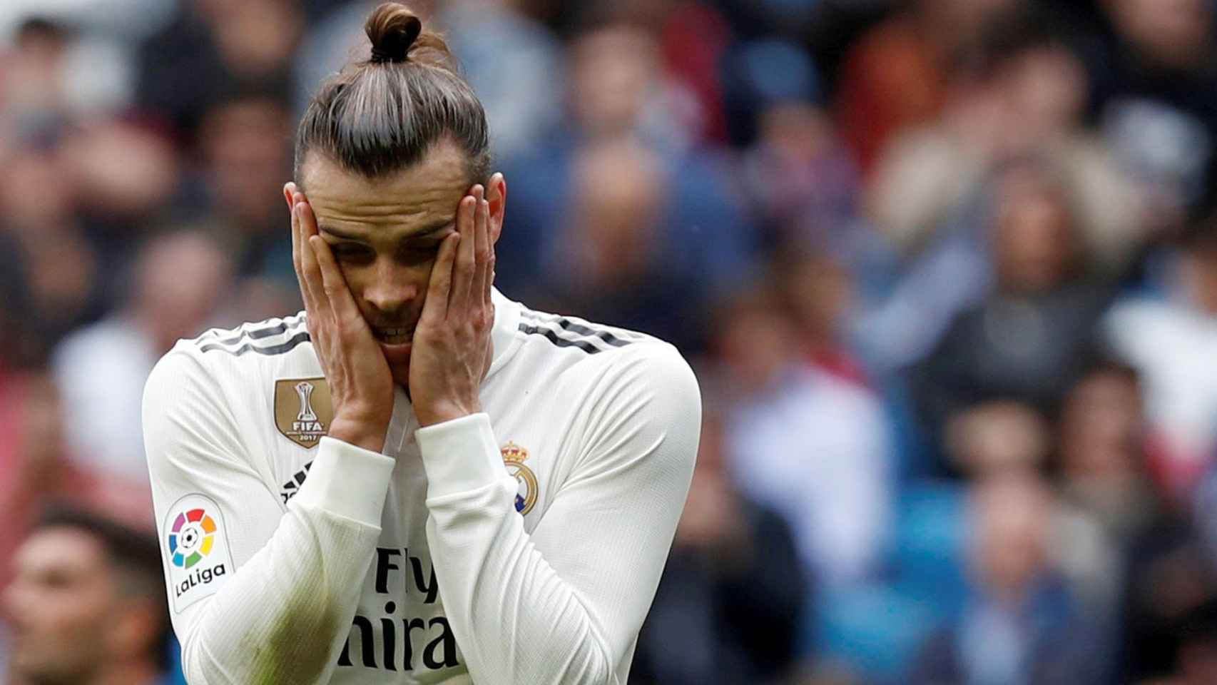 Gareth Bale, lamentándose en un partido con el Real Madrid | EFE