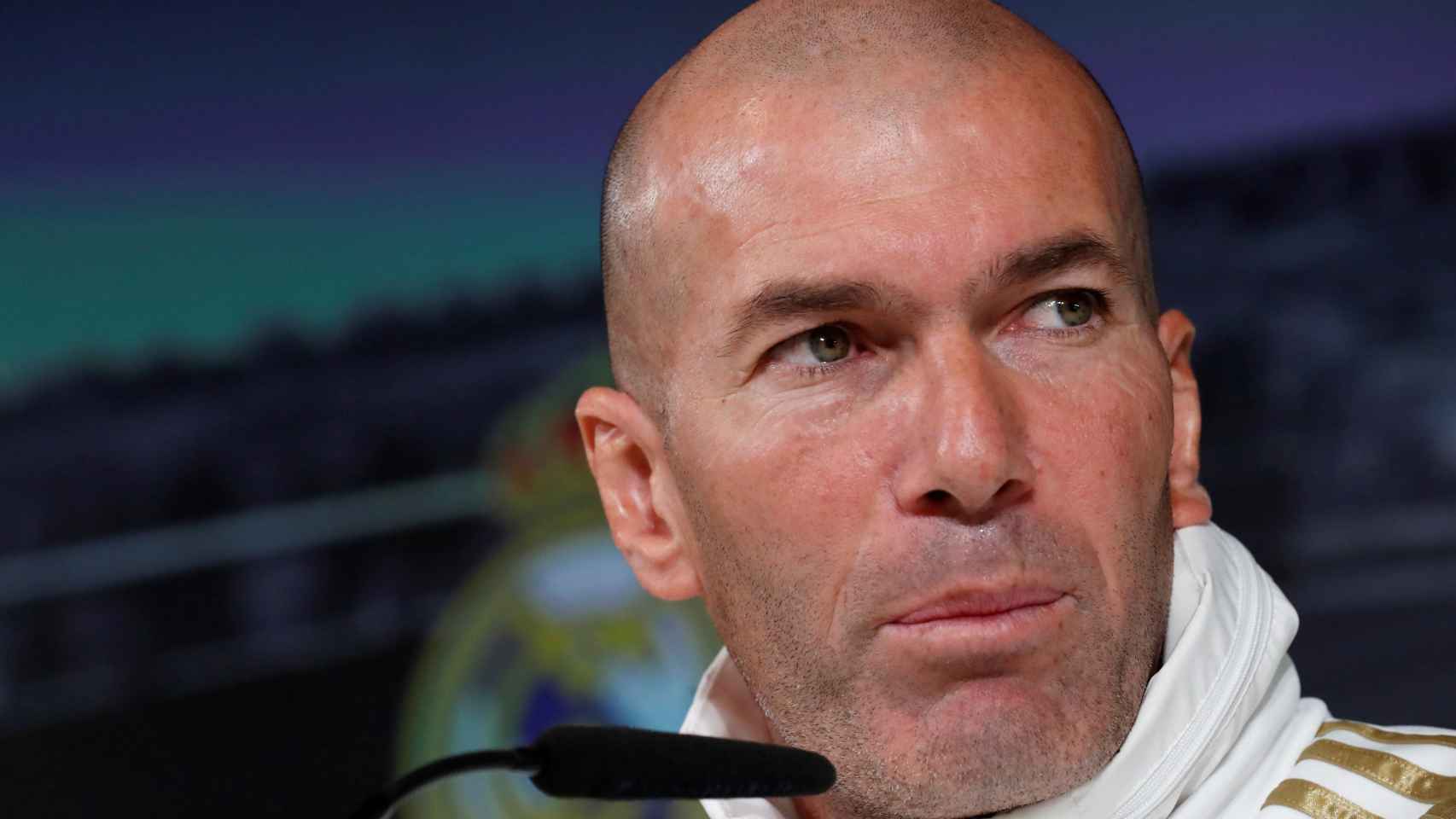Zidane en la rueda de prensa previa al choque contra la Real Sociedad / EFE