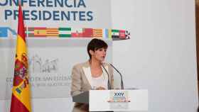 La ministra Portavoz y de Política Territorial, Isabel Rodríguez, hablando de la reunión bilateral de Gobierno y Generalitat / EUROPA PRESS