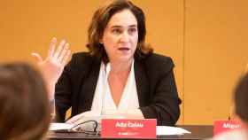 Ada Colau, alcaldesa de Barcelona, en una sesión del Área Metrop / EFE