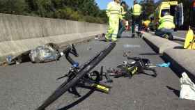 Una foto ilustrativa de un accidente de bicicleta en la carretera donde fallece el menor/ EFE