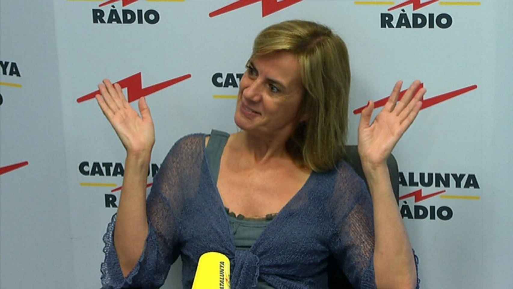 La periodista Gemma Nierga durante una entrevista en Catalunya Ràdio, foto de archivo / TWITTER