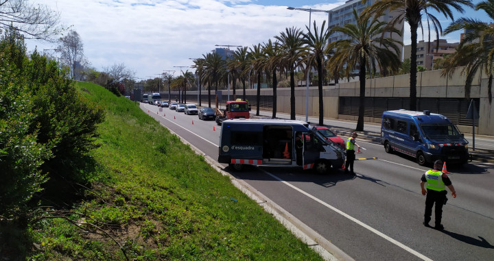 Control de Mossos d'Esquadra a la entrada de Barcelona / MOSSOS