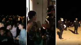 Tres imágenes de fiestas callejeras sin medidas de seguridad en Barcelona / CG