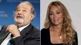 Carlos Slim, el magnate mexicano que se ha lanzado por FCC, y Esther Alcocer, presidenta de la constructora.