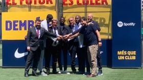 Laporta, Alemany, Cruyff, Moussa Sissoko y todos los implicados en el nuevo fichaje de Dembelé