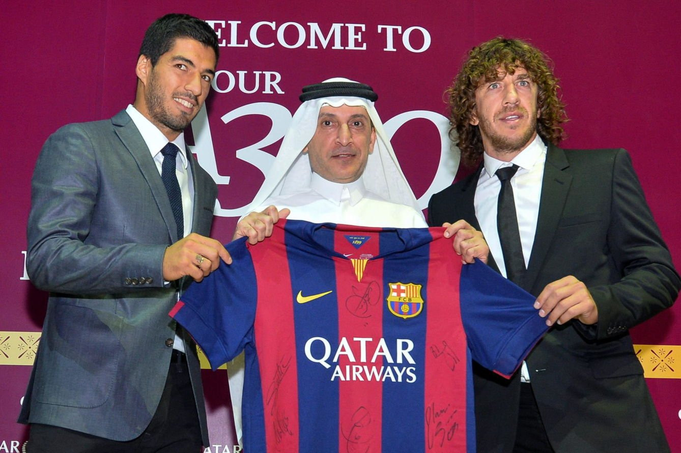 Una imagen de 2013 del Barça con Qatar Airways / Redes