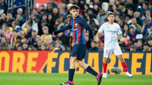 Pedri, contra el Sevilla / Luis Miguel Añón (CG)