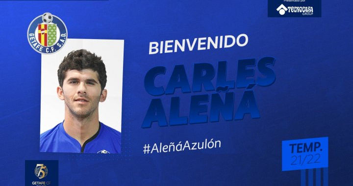 Carles Aleñá anunciado oficialmente como nuevo jugador del Getafe / Getafe