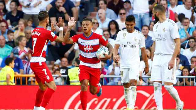 El Granada, celebrando un gol contra el Real Madrid | EFE