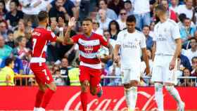 El Granada, celebrando un gol contra el Real Madrid | EFE