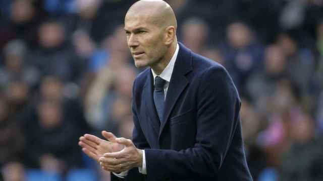 Zidane en un partido del Real Madrid EFE