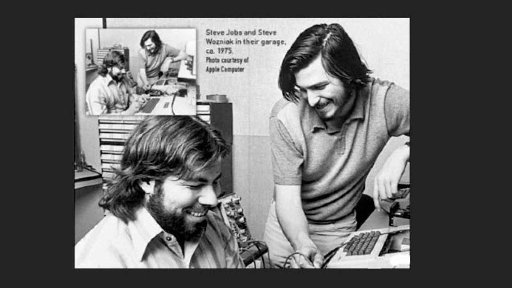 Steve Jobs y Steve Wozniak, en el garaje del primero, la primera sede de Apple / BI