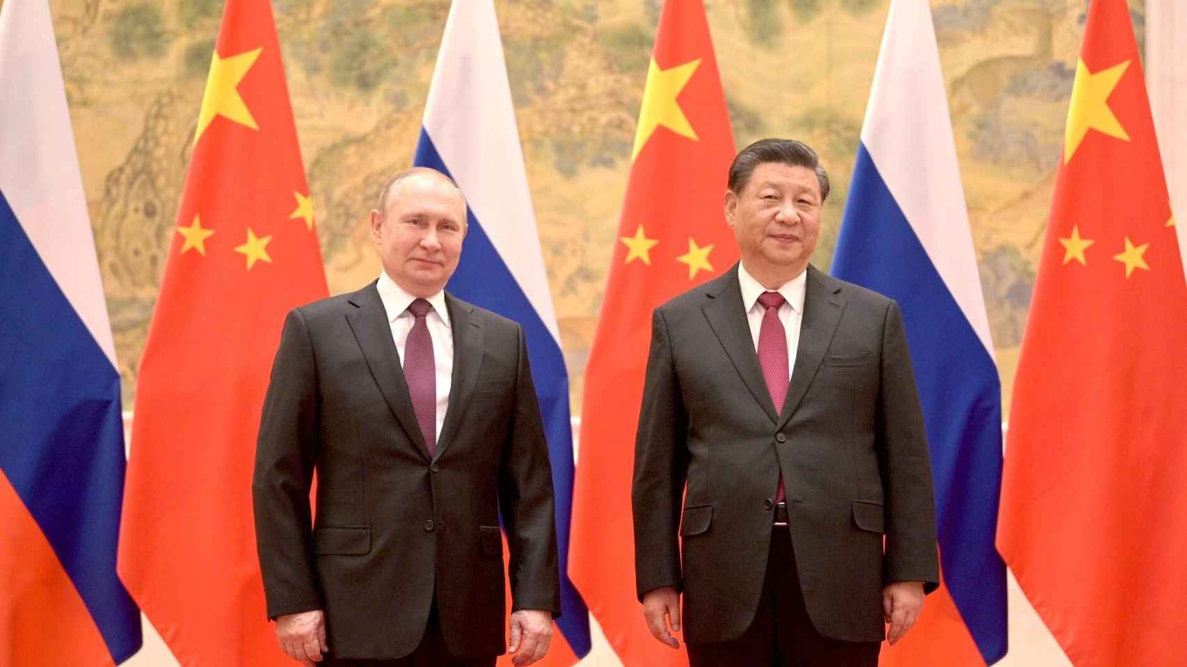 Vladímir Putin junto al presidente chino Xi Jinping en febrero de 2022 / Europa Press